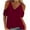 Wine-26, variant on Mittory Womens Cold Shoulder Tops Summer Sexy Casual Short Sleeve Ruched Scoop Neck Banded Bottom Shirts Blouse