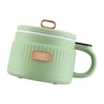 thumbnail image 1 of Olla arrocera de 1,6 l para cocinar fideos, olla antiadherente multifuncional de cocción rápida, olla eléctrica para viajes, apartamento o oficina para 1 o 2 personas. Verde, 1 of 9