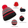 thumbnail image 5 of Promotion!Toddler Boys Girls Winter Hat,Kid’s Knitted Stripe Hat Snow Gloves for Toddlers 2 Pc Set Warm Pom-Pom Beanie with Accessories 4-10 Years, 5 of 7
