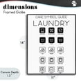 thumbnail image 4 of Stupell Industries Modern Laundry Care Symbol Guide Black Framed Giclee Art, 11 x 14, by SD Graphics Studio, 4 of 8
