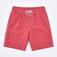 thumbnail image 4 of Tyhengta Men's Quick Dry Swim Trunks Mesh Lining Beach Board Shorts with Pockets WatermelonRed M, 4 of 9