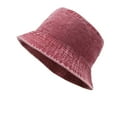 thumbnail image 2 of Herrnalise Summer Sun Protection Fashion Solid Color Retro Outdoor Sun-hat Cowboy Hat Fisherman Bucket Hat Cap, 2 of 3