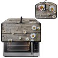 thumbnail image 2 of Renewold Toaster Oven Cover Dust-Proof Polyester Convection Oven Air Fryer Protector with Accessory Pockets and Handle Home Kitchen Decor, 22.5 x 18.5 x 13 Inches, Daisy Wood Grain, 2 of 7