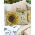 thumbnail image 6 of Farm Watercolor Blooming Sunflowers Outdoor Pillow Covers Set of 2, Decorative Waterproof Throw Pillow Case, Retro Quotes Cotton Linen Soft Cozy Cushion Pillowcases, 6 of 6