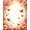 Peach, Pattern 3, variant on ODIKA 4'x6' Machine Washable Non-Slip Area Rug, Enchanting Bloom for Charming Interiors High Traffic Rug, Peach, 156129