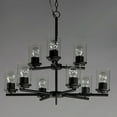 thumbnail image 2 of 10206CLBK Maxim Lighting Corona - 9 Light 2-Tier Chandelier-Black Finish    -Traditional Installation, 2 of 5
