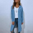 thumbnail image 4 of Enjoytime Fall Winter Long Cardigans for Women Long Sleeve Open Front Hooded Knit Coat Warm Cozy Casual Oversized Outerwear with Pockets, 4 of 6