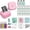 Pink, variant on Sticker Printer - Mini Printer with 14 Rolls Self-Adhesive Papers, Pocket Label Maker for /Android, Thermal Machine for Students Birthday,