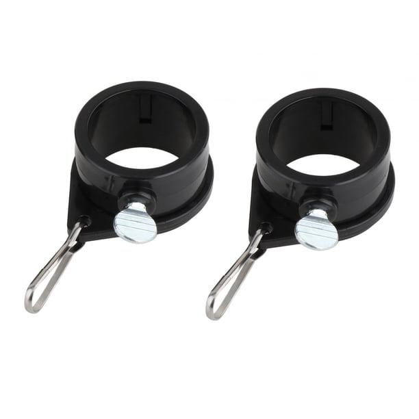2 piezas de clips para asta de bandera, resistentes a la intemperie, duraderos y antienrollamiento. 1 pulgada