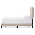 thumbnail image 3 of Bowery Hill Contemporary Twin Bed in Beige in  Linen Fabric, 3 of 6