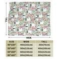thumbnail image 3 of Wijzvio Biewer Terrier Dogs Flower Floral Throw Blanket Soft Fuzzy Fleece Blanket For Couch Bed Living Room Decoration 50"X40", 3 of 9