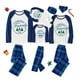 thumbnail image 3 of Pijamas familiares a juego de Navidad, conjunto de pijamas a cuadros azules, Corona Familiar, árbol de Navidad, 2023, 3 of 3