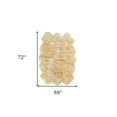 thumbnail image 5 of 69" x 72" x 2" Gold, Sheepskin - Area Rug, 5 of 5