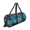 thumbnail image 3 of Disketp 45l Foldable Duffel Bag,Water-Resistant Sports Gym Bag,Portable Weekender Bag Lightweight For Travel,Fitness And Camping-Fantasy Mushrooms, 3 of 8
