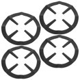thumbnail image 1 of COOPHYA 4 Pcs Réducteur d'Anneau de Cuisinière à Gaz Support de Pot en Acier Inoxydable Noir, 1 of 7
