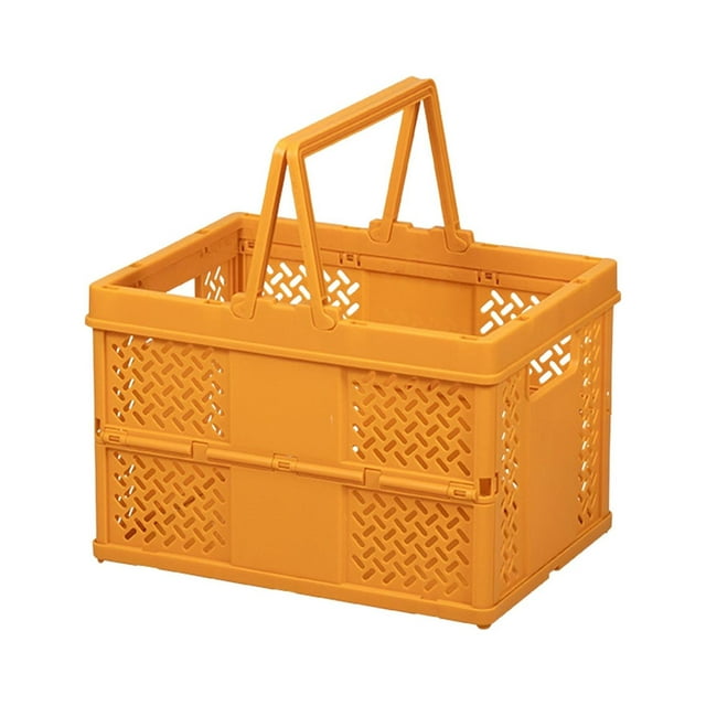 Xihbxyly Cesta de Picnic Plegable, Organizador de Compras Portátil, Diseño Moderno y Ventilado, Fácil de Transportar, Ideal para El Hogar, El Jardín, La Compra y Viajes. Tamaño: 24,2 X 18 X 16,4 Cm.