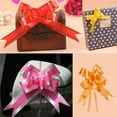 thumbnail image 4 of 10 Pieces Bow Pull Decor Multi-colors Festive Packing DIY Crafts Lightweight Plastic Hand-Pulled Flower Christmas Holiday Heart/Orange, 4 of 7