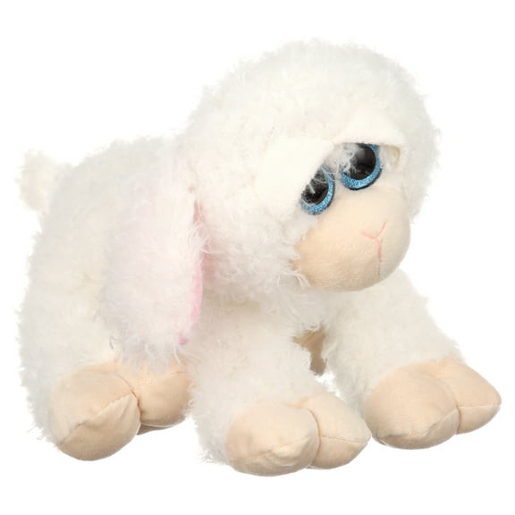 Luvkinz Soft Blue Eyed Lamb Plush Toy - By Ganz (8in)