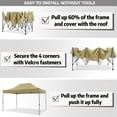 thumbnail image 4 of SANOPY 10x15ft Pop up Canopy, Heavy Duty Outdoor Canopy Tent with Carrying bag, 100% Waterproof, Khaki, 4 of 6