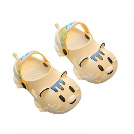 

Bullpiano Sandals Korean Style Fashion Casual Cartoon Tiger Design PVC Non-Slip