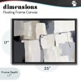 thumbnail image 4 of Stupell Industries Modern Abstract Neutral Tapestry Black Floating Frame Canvas Art, 25 x 17, by Irena Orlov, 4 of 8