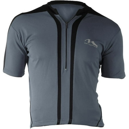 M-Wave Men's Bicycle Jersey, Dark Grey/Black, Medium