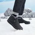 thumbnail image 6 of Men Snow Boots Water Resistant Non-slip Winter Shoes with Fuzz Lined Warm High Top Boots for Men, 6 of 7