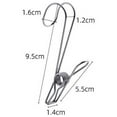 thumbnail image 3 of Fiudx Clip de Acero Inoxidable, Percha Resistente y Duradera, Ganchos Multifuncionales, Resistente Al Viento, Organizador de Ropa para Lavandería, Accesorios de Cocina, Juego de 6 Piezas, Tamaño 3,74, 3 of 5