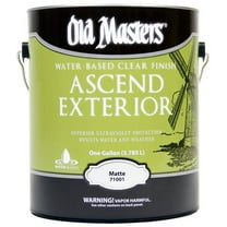 1 gal Old Masters 71001 Clear Ascend Exterior Water-based Finish, Matte