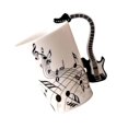 thumbnail image 3 of Ceramic Cup Coffee Mug Instrument Mug Creative Gift Black Musical Instrument Handle Cup Guitar 1, 3 of 9