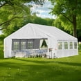 thumbnail image 2 of Aoodor 26 x 20 ft Marquee Party Tent with Church Window Sidewalls, Waterproof Pavillion Tent, Outdoor Event Tent, Wedding Party Tent - White, 2 of 10