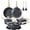Gray 10PCS, variant on GIPP 22pcs Kitchen Cookware Sets, Ceramic Nonstick Pots and Pans Set,Dishwasher Safe Induction Cookware