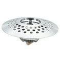 thumbnail image 4 of MLINS Copper Bathtub Drain Stopper with Hair Catcher for Bathroom Use Silver Color Fits Most Tubs 1.5 Inch Diameter, 4 of 8