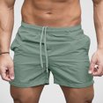 thumbnail image 2 of JAJAHO Mens Sports Jogging Shorts Elastic Waist Loose Fit Stretchy Soft Solid Color Summer Running Shorts Trendy Bottoms, 2 of 8