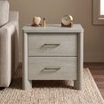 thumbnail image 3 of Furniture of America Gracie Modern Wood 2-Drawer Nightstand with USB Ports, Cool Beige, 3 of 16