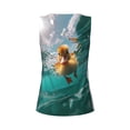 thumbnail image 5 of Lsque Underwater Swimming Duck Printed Workout Tank Tops for Women, Athletic Sports Tank Tops, Compression Sleeveless Dry Fit Shirts,Sleeveless Yoga Shirt-XX-Large, 5 of 9