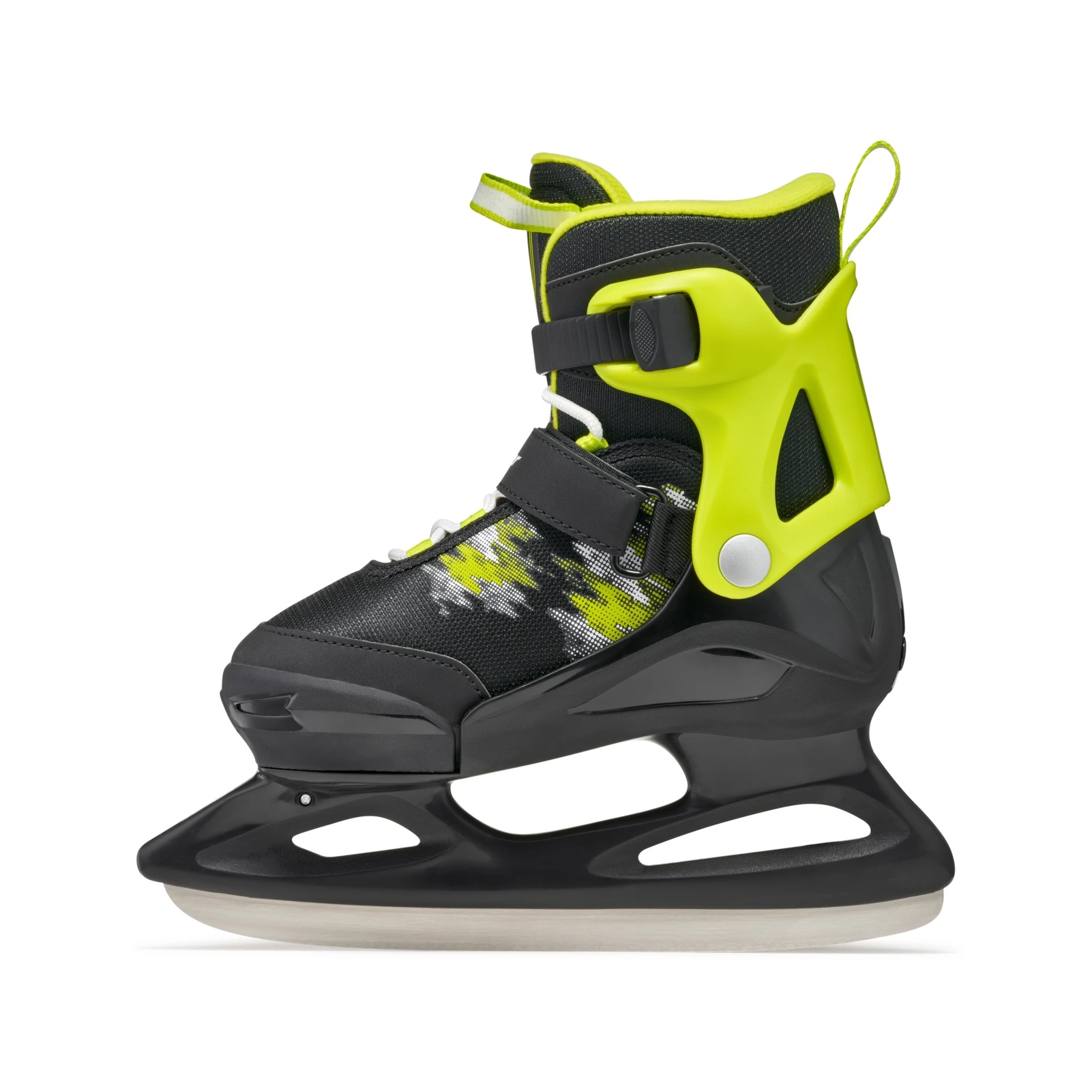 ROLLERBLADE Kid's Bladerunner Micro Ice Black/Lime Skates, Size: 02-05