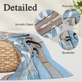thumbnail image 6 of Blue Beach Throw Pillow Cover, Pillowcase Protectors with Zipper, Breathable Decorative Lumbar Pillow Case Cover, Coastal Starfish Graffiti Retro Wooden Plank Pillow Shams for Couch Sofa 16x24Inch, 6 of 8
