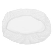 NIAIZEK White Universal Toilet Tank Lid Cover, Washable Polyester Protector for Home Bathroom, and Easy to Clean