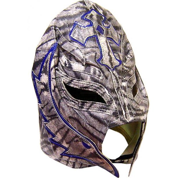 Wwe Wrestling Wcw Rey Mysterio Replica Mask Adult Zebra Design Walmart Com