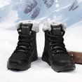 thumbnail image 1 of Botas de nieve para exteriores, botas de invierno de algodón de media caña para mujer, botas Martin, zapatos de esquí de algodón engrosados con forro polar, 1 of 6