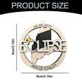 SUSHANG Eclipse Listing Solar 2024 Ornament Wooden 2024 Keepsake Path