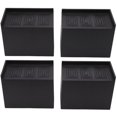 thumbnail image 3 of Elevador de muebles ensanchado y agrandado, color negro, 5 pulgadas, resistente, 4 Uds., para oficina, 3 of 5