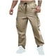 thumbnail image 4 of Pantalones largos para hombre, pantalones de trabajo al aire libre con características deportivas y de ocio, múltiples bolsillos, pantalones funcionales con cordón elástico y cremallera, pantalones ho, 4 of 9