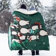 thumbnail image 4 of Cozy Comfort Throws - Modern Christmas Penguin Throw Blanket, 50" x 60", 4 of 6
