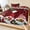 Red,Black, variant on Twin XL Size Fitted Sheet Set - Christmas Gnomes 2 Piece Bedding Sets 16" Deep Pocket Fitted Sheet with 1 Pillowcases, Black Joy Pine Branches Cardinal Birds Brushed Microfiber Hotel Bed Sheets