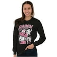 thumbnail image 3 of Betty Boop Sassy Kanji Comic Panels Women's Long Sleeve T Shirt Brisco Brands S, 3 of 6