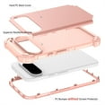 thumbnail image 4 of Allytechgroup Heavy Duty Case for Google Pixel 9A, Soft TPU + Rugged PC Triple-Layers Four Corners Protection Shockproof Anti-Scratch Case for Google Pixel 9A, Rosegold, 4 of 6