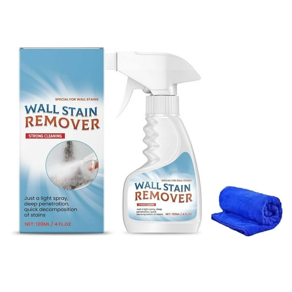 Wall Stain Remover Instant Mold and Mildew Stain Remover Spray withTowel Househeld Pratical Cleaning Tool
