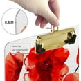 thumbnail image 4 of FMSHPON Poppies Flowers Clipboard Hardboard Wood Nursing Clip Board and Pull for Standard A4 Letter 13x9 inches, 4 of 8